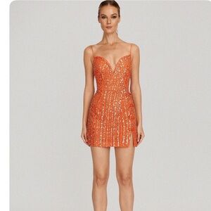 NWT Sau Lee Davina Sequin Dress Size 2